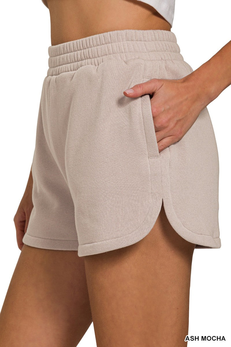 Fleece 2pc Sweatshirt & Shorts Set