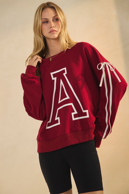 Bold Varsity A Graphic Sweatshirt