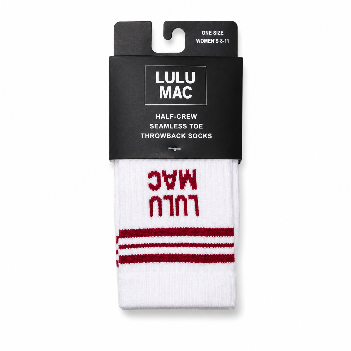 Girlie Girl Originals - Lulu Mac Socks Single Pair - CRIMSON