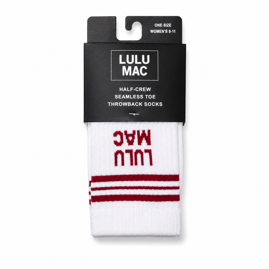Girlie Girl Originals - Lulu Mac Socks Single Pair - CRIMSON