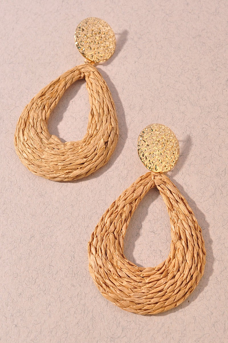 Metal and Paper Earrings