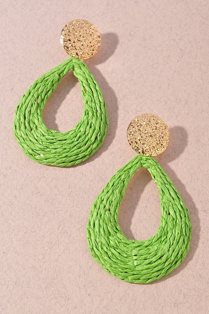 Metal and Paper Earrings