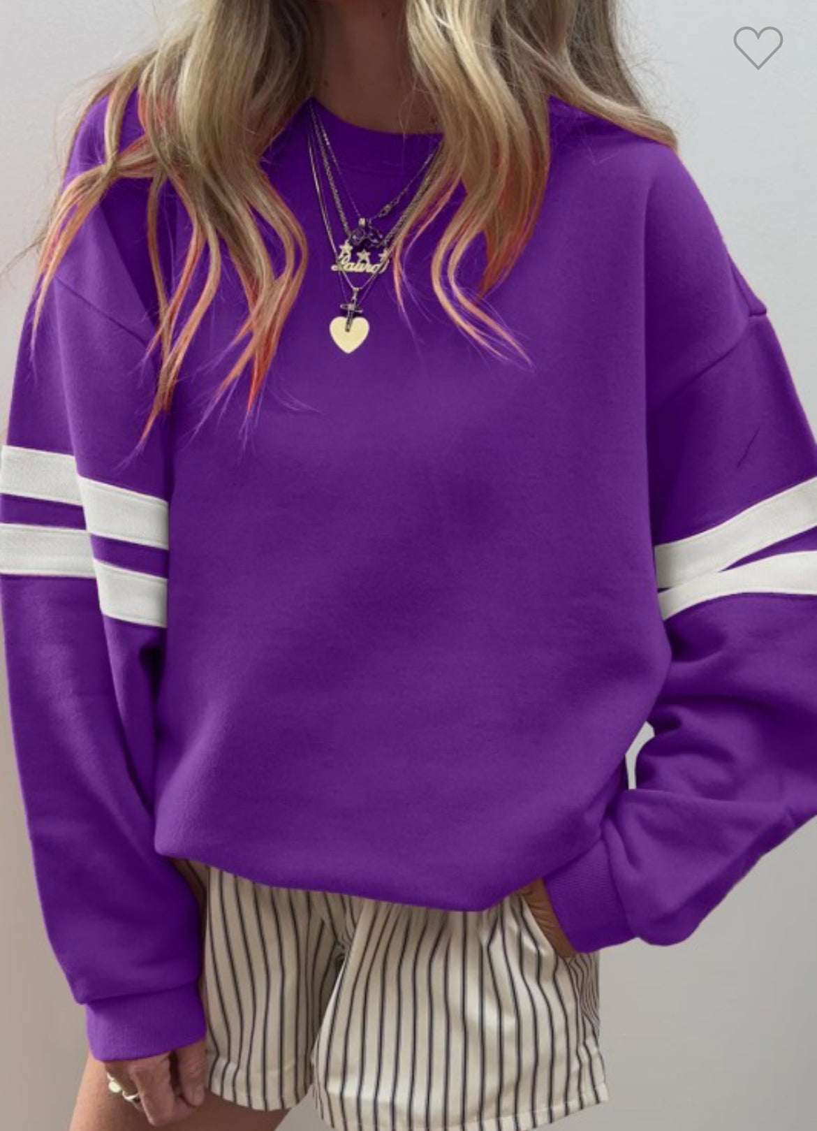 Varsity Stripe Sweatshirt