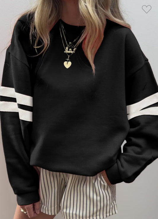 Varsity Stripe Sweatshirt
