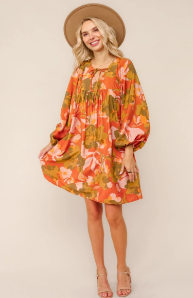 “Amber” Shift Dress w/Pockets