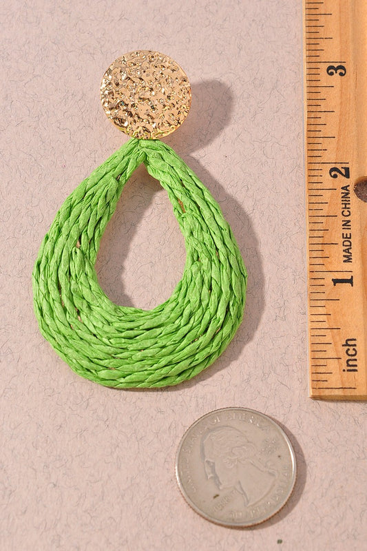 Metal and Paper Earrings