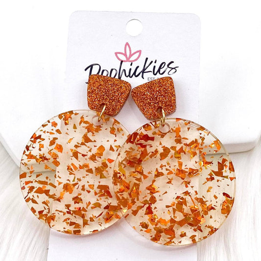 2" Fall Feels Piggyback Dangle Acrylic Fall Earrings