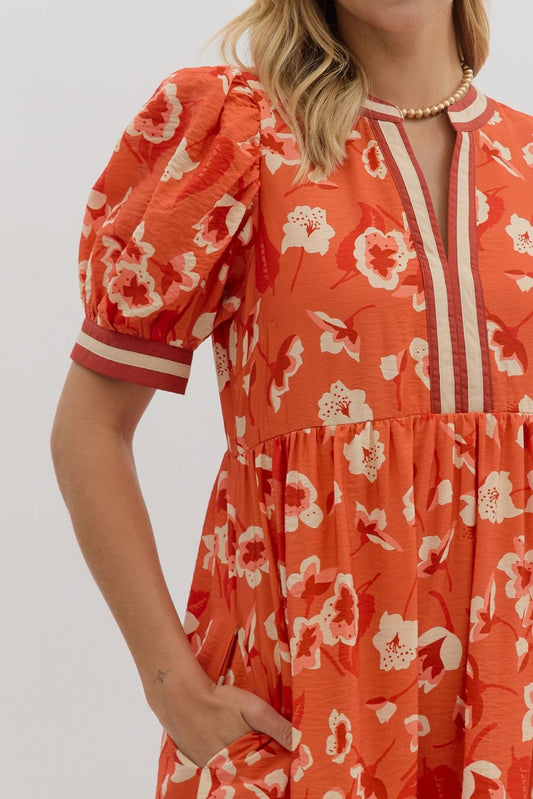 “Tallulah” Floral Midi Dress