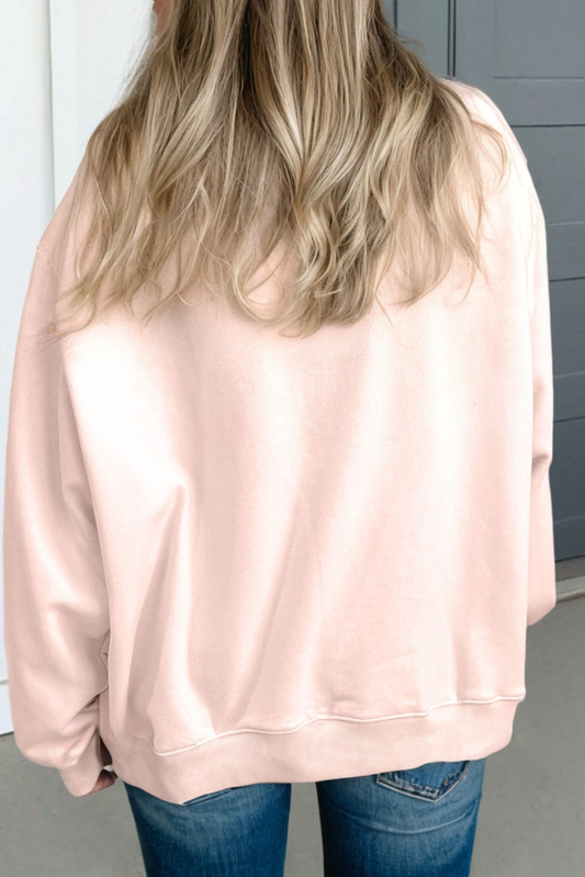 Oversize Mock Neck Sweatshirt