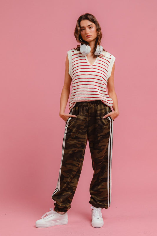 Side Lines Camouflage Track Pants