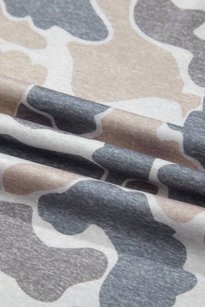 Camo America Graphic Patriotic T Shirt Casual Summer