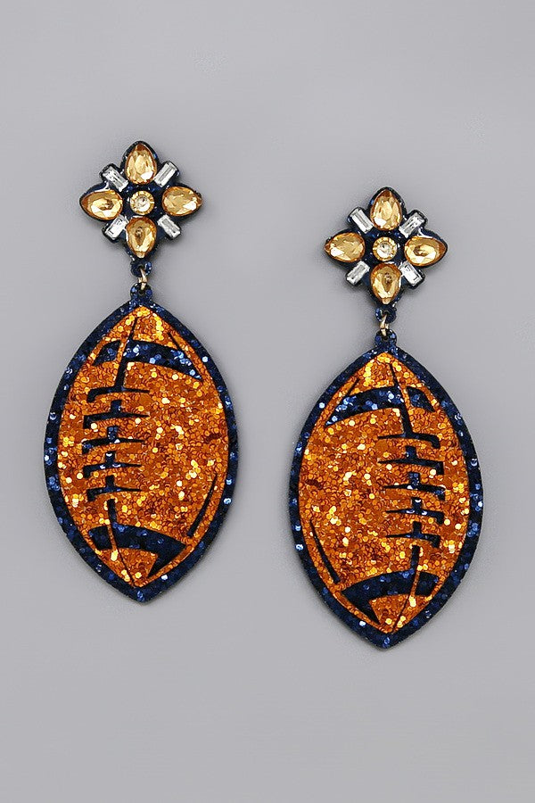 Game Day Football Earrings