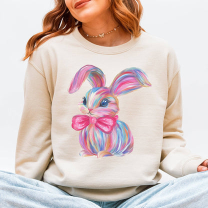 Glittery Easter Bunny, Rabbit, Adorable Sweatshirt