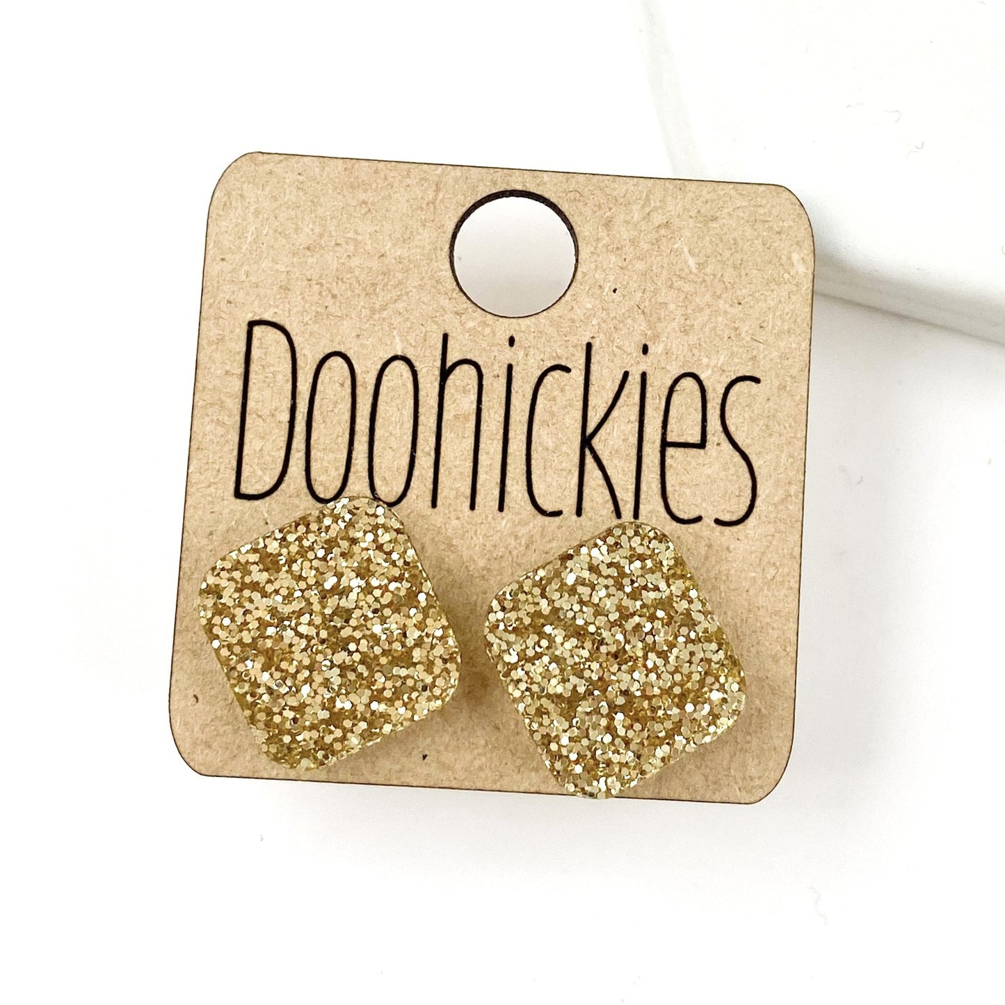 School Spirit Square Studs - Custom Earrings