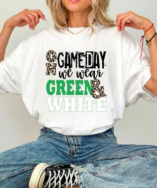 On Gameday We Wear Green tee