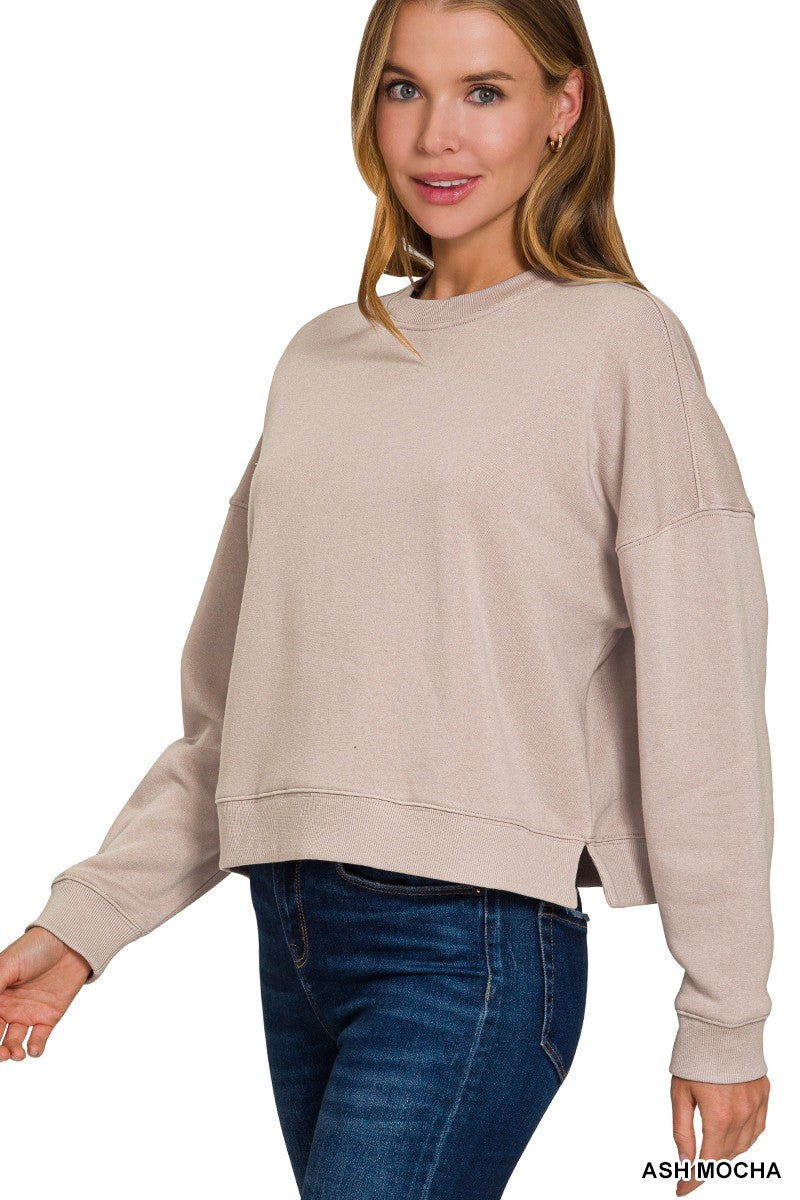 Fleece 2pc Sweatshirt & Shorts Set