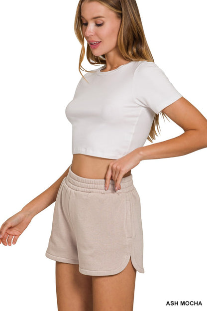 Fleece 2pc Sweatshirt & Shorts Set