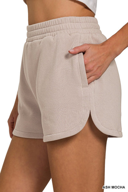 Fleece 2pc Sweatshirt & Shorts Set
