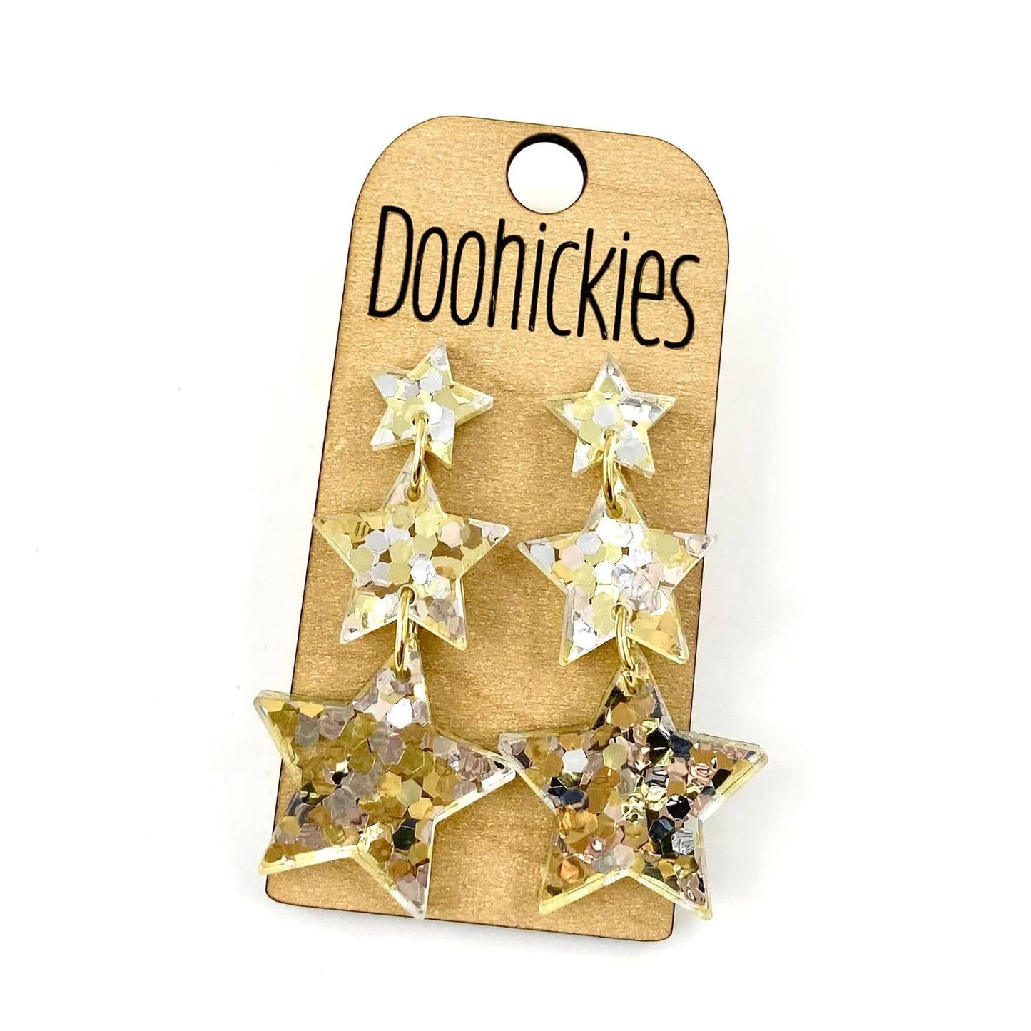2.2" Star Of The Show Waterfall Star Collection - Silver/Gold