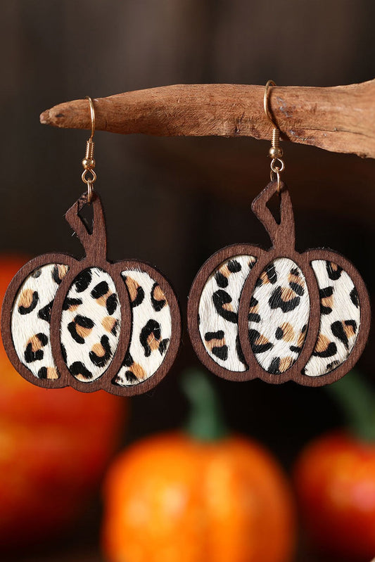 Leopard Pumpkin Earrings