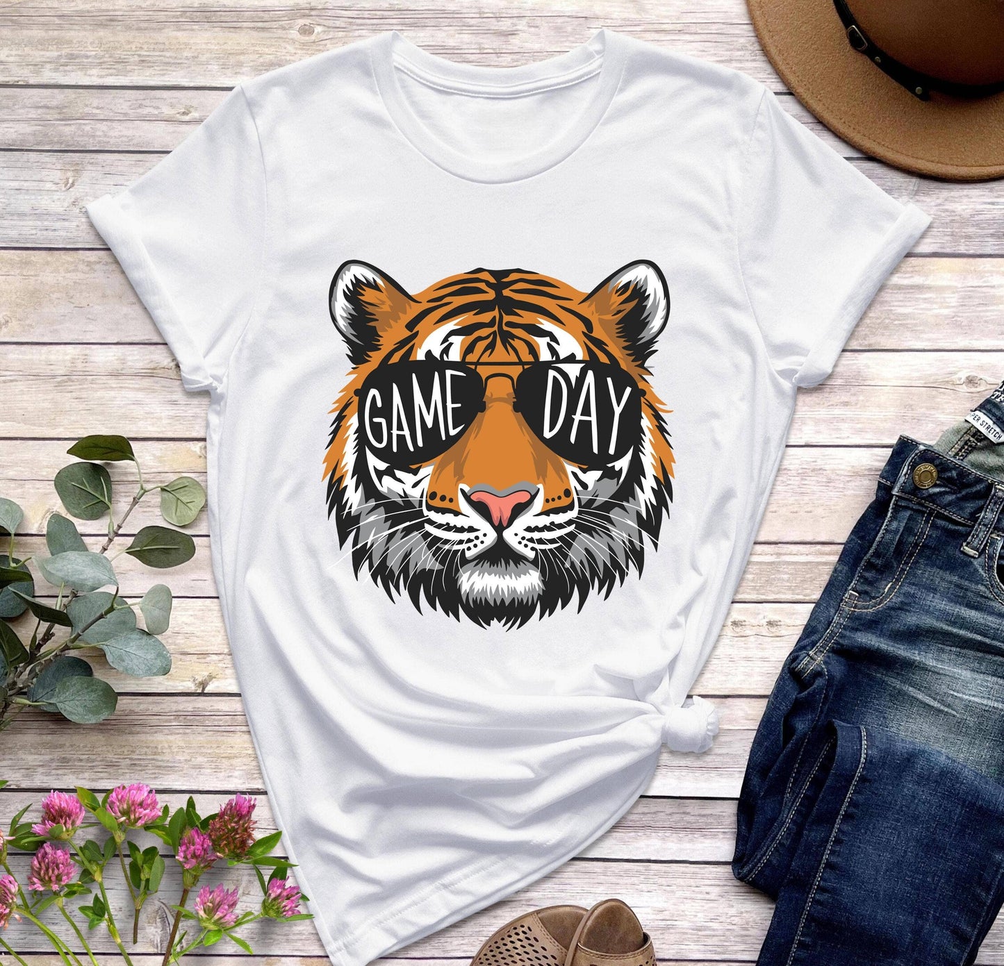 Game Day Tigers Mascot Shirt, Football Mom Shirt, Game Day