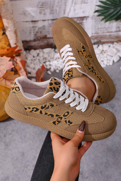 Faux Suede Contrast Patchwork Detail Sneakers | US6-10