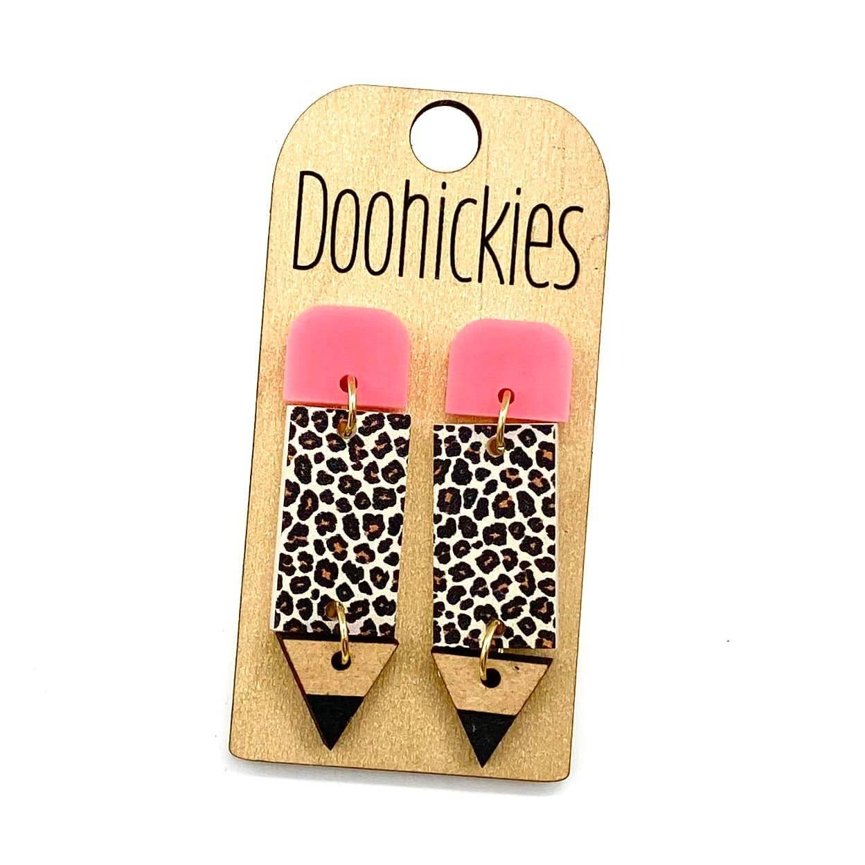 2" Lil' Pencil Acrylic Teacher Earrings