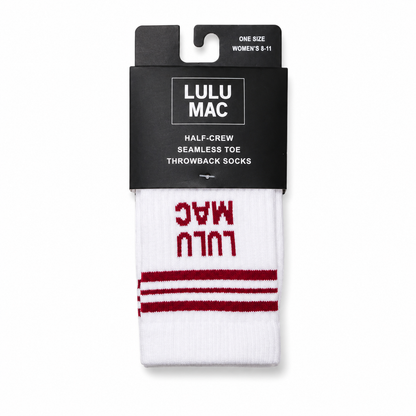 Girlie Girl Originals - Lulu Mac Socks Single Pair - CRIMSON