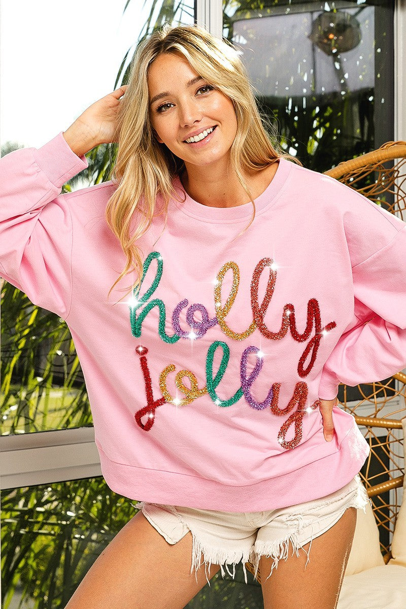COMING SOON! Holly Jolly Christmas French Terry Pullover