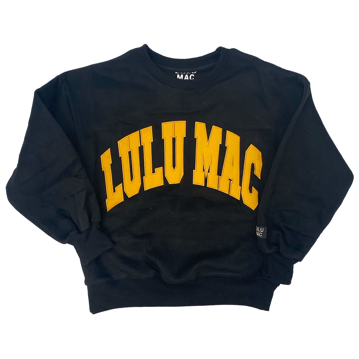 Girlie Girl Originals - Lulu Mac Embroidered Sweater - Black/Yellow-Stitch
