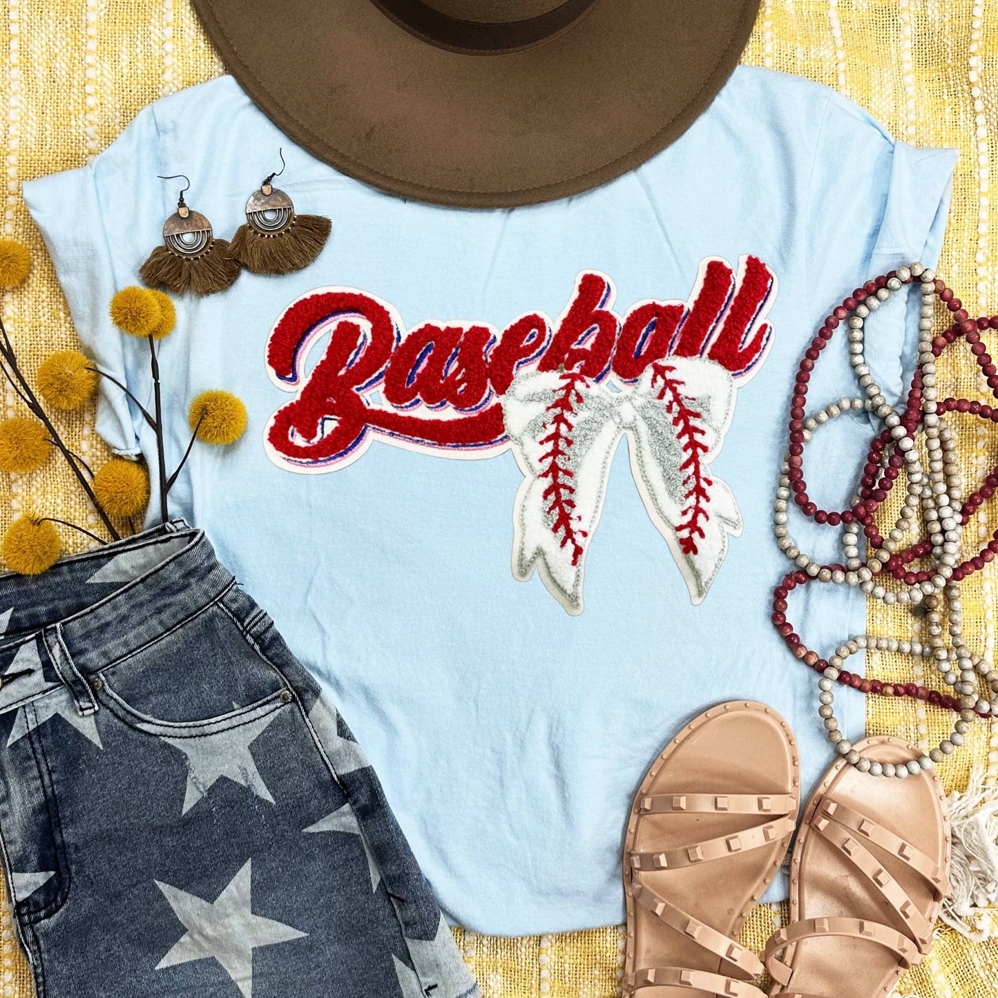 Baseball with Bow Tee
