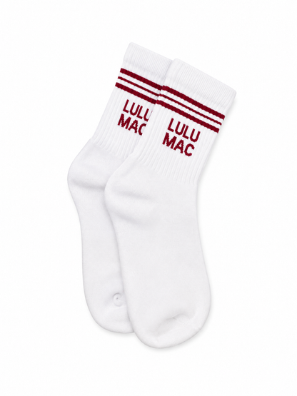 Girlie Girl Originals - Lulu Mac Socks Single Pair - CRIMSON