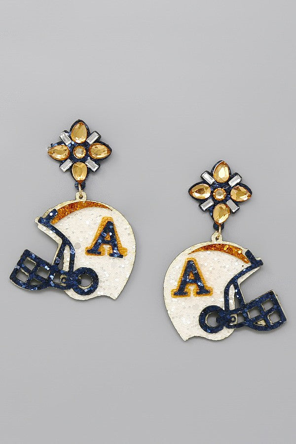 Auburn Tigers Football Theme Earrings