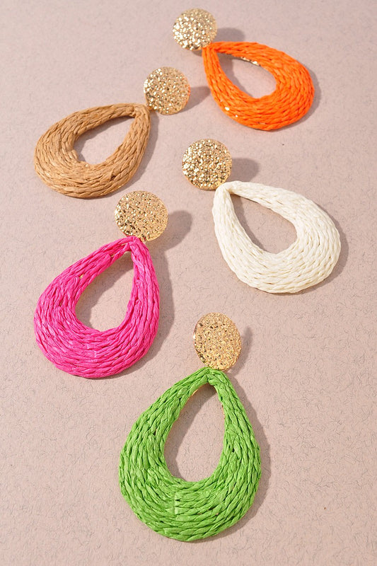 Metal and Paper Earrings