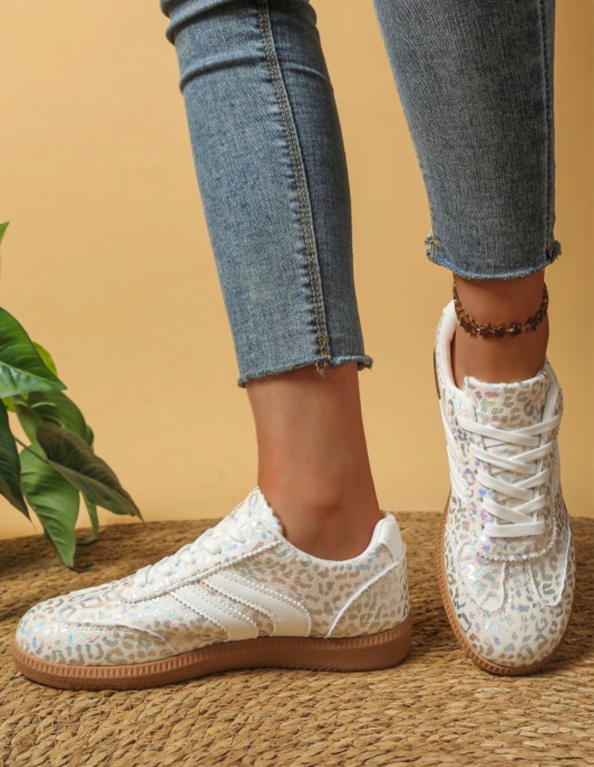 Shimmer Leopard Sneakers
