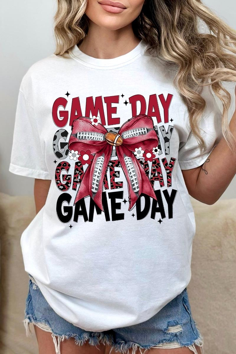 GAME DAY Bow tshirt
