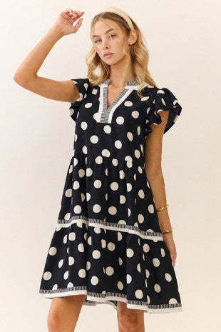 Tiered Polka Dot Dress