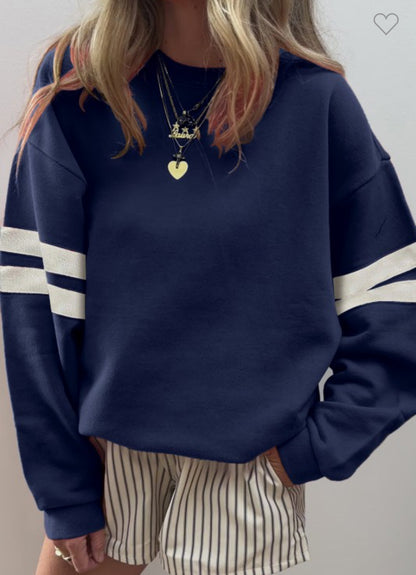 Varsity Stripe Sweatshirt