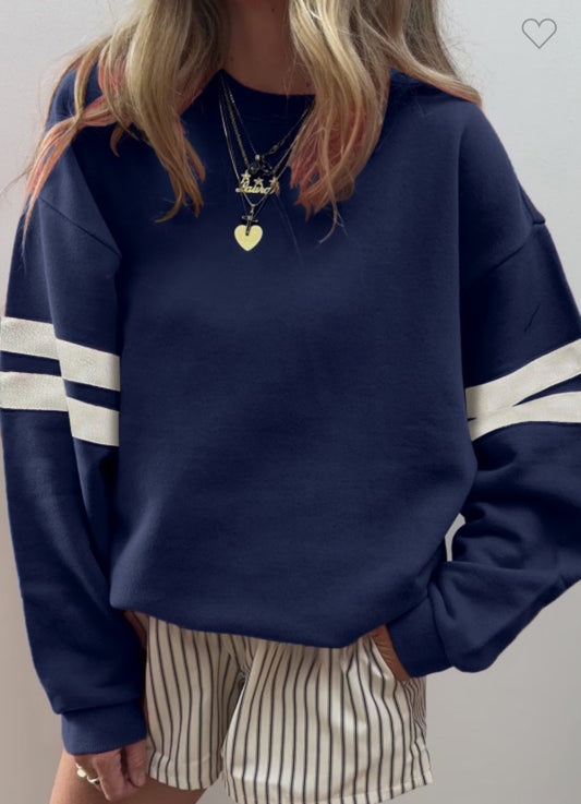 Varsity Stripe Sweatshirt