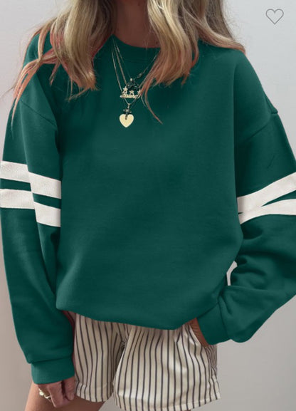 Varsity Stripe Sweatshirt