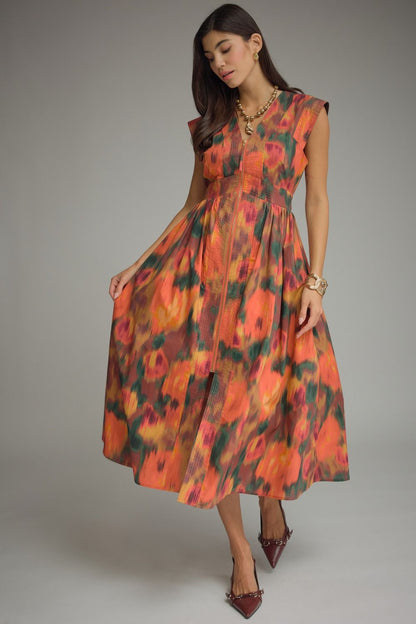 "Rust" Midi Dress
