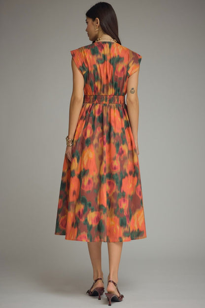"Rust" Midi Dress