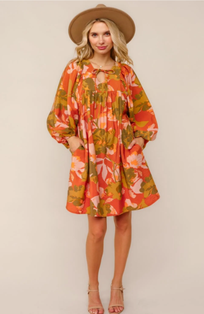 COMING SOON! WOVEN TUNIC SHIFT DRESS WITH SIDE POCKETS