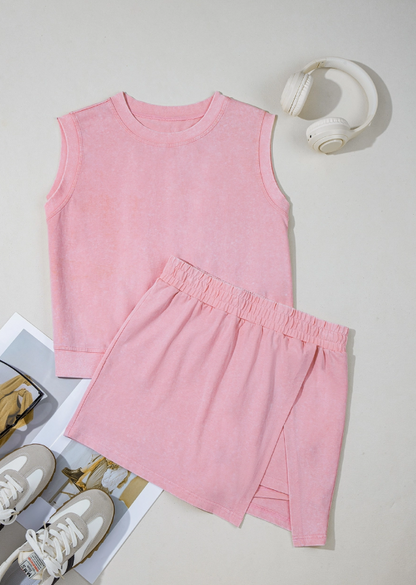 Mineral-Wash 2pc Tank & Skort Set