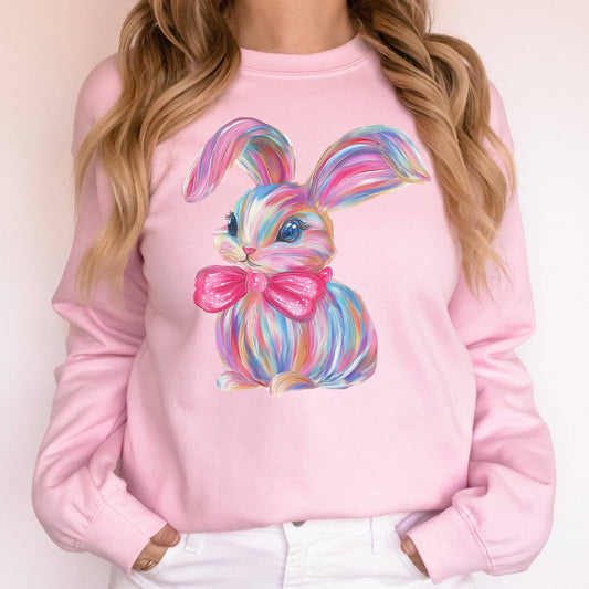 Glittery Easter Bunny, Rabbit, Adorable Sweatshirt