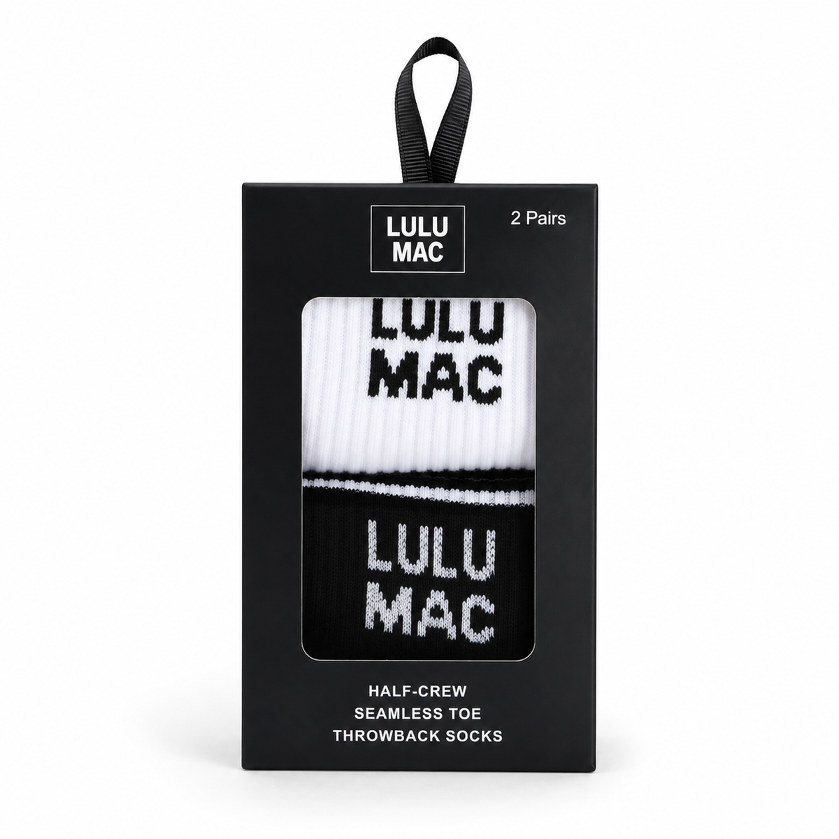 Girlie Girl Originals - Lulu Mac Socks 2 Pair Box - Black