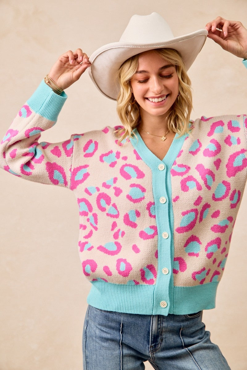 COMING SOON! Leopard Artwork Cardigan