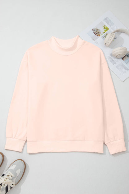 Oversize Mock Neck Sweatshirt