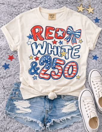 Red White & 250 Sweatshirts & T-Shirts