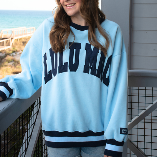 LM-SW-1004 Social Society Light Blue/Navy Stitch